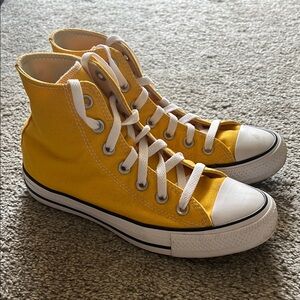 Converse Yellow High-Top Sneakers